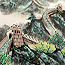 Landscapes of Asia Watercolor Paintings Art