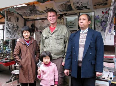 The whole artistic family in Chengdu (Southern China)