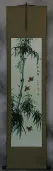 Chinese Birds and Bamboo Wall Scroll