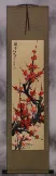 Red Plum Blossom Wall Scroll