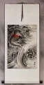 Flying Chinese Dragon - Asian Wall Scroll