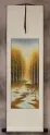 Colorful Asian Cranes Wall Scroll