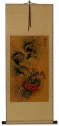 Flying Chinese Dragon - Asian Wall Scroll