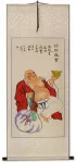Happy Buddha's Big Belly Wall Scroll