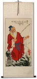 Old Man Fishing Wall Scroll