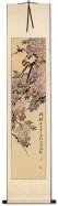 Bird and Flower Wall Scroll