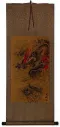 Flying Chinese Dragon - Asian Wall Scroll