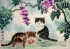 Kittens at Play - Asian Painting