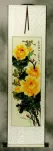 Yellow Peony Flower Wall Scroll