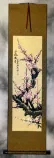 Colorful Pink Plum Blossom Wall Scroll