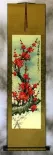 Colorful Red Plum Blossom Wall Scroll
