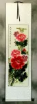 Red and Pink Peony Flower Wall Scroll