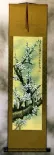 Colorful Green Plum Blossom Wall Scroll