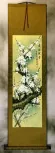 White Plum Blossom Wall Scroll