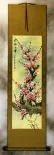 Pink Plum Blossom Wall Scroll