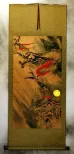 Flying Chinese Dragon - Asian Wall Scroll