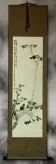 Birds and Persimmon Branch Wall Scroll