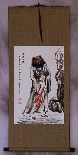 Damo Buddha Stares at the Wall - Wall Scroll