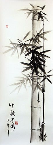 Charcoal Bamboo Drawing