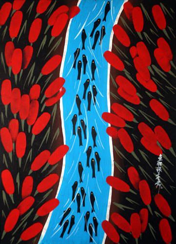 Fat Fish Bountiful Harvest - South Chinese Peasant Folk Art