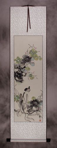 Jiang Feng's Abstract Asian Art Wall Scroll