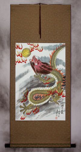 Chinese Dragon - Silk Wall Scroll