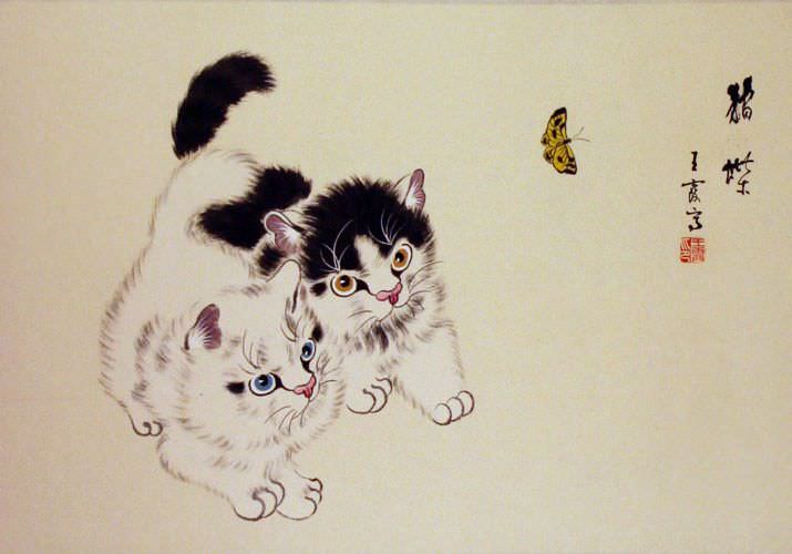 Kittens Painting